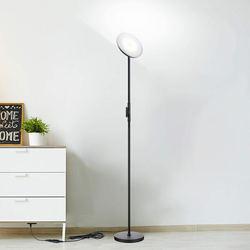 Silver led floor deals lamp